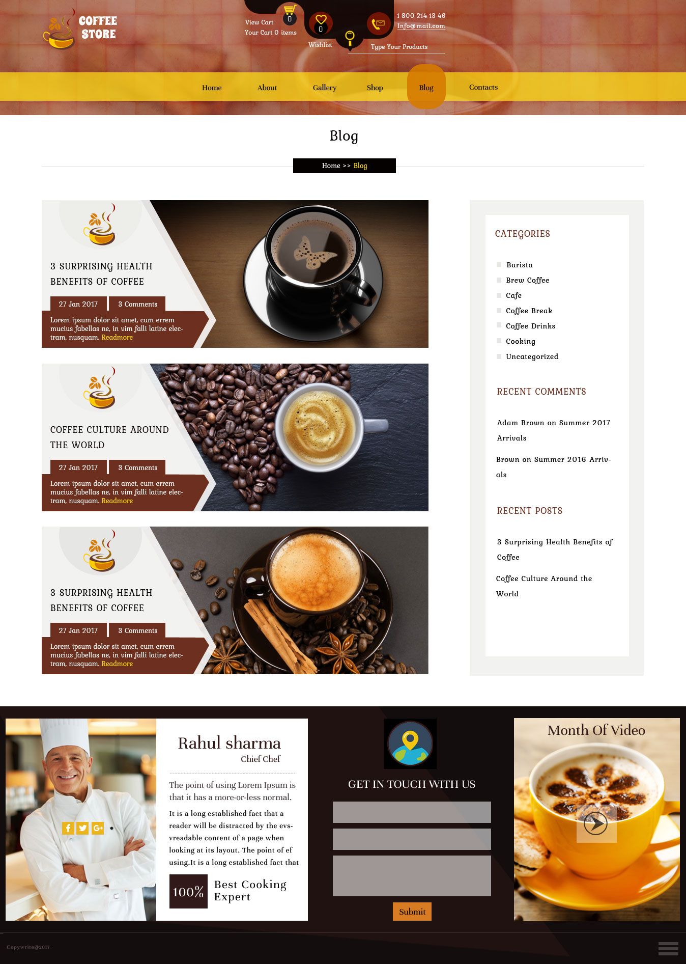 the coffee shop blog